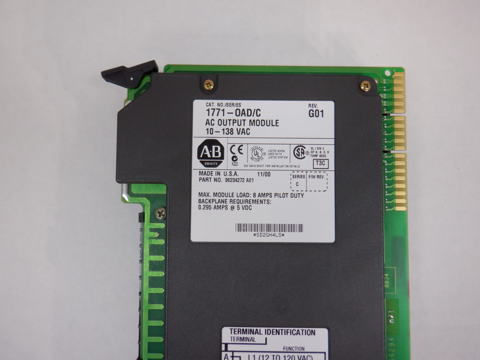 Allen-Bradley AC Output Module 10-138vac (1771-OAD/C) - Technical